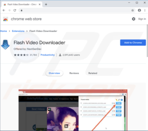 Flash vidéo downloader